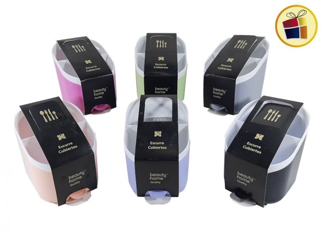 ESCURRIDOR DE CUBIERTO PLASTICO 3 DIVISIONES BEAUTY (900115/560108)