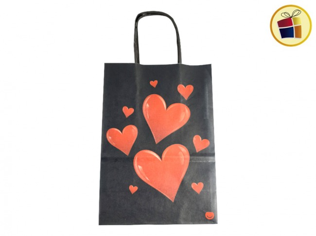 BOLSA ACUARIO CARTON 14X20 LOVE ME (14314) PANA PACK