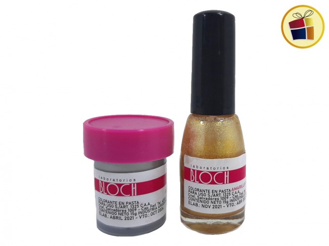 COLORANTE EN PASTA FRASCO X15GRS PLATEADO/DORADO (57590) LABORATORIO BLOCH
