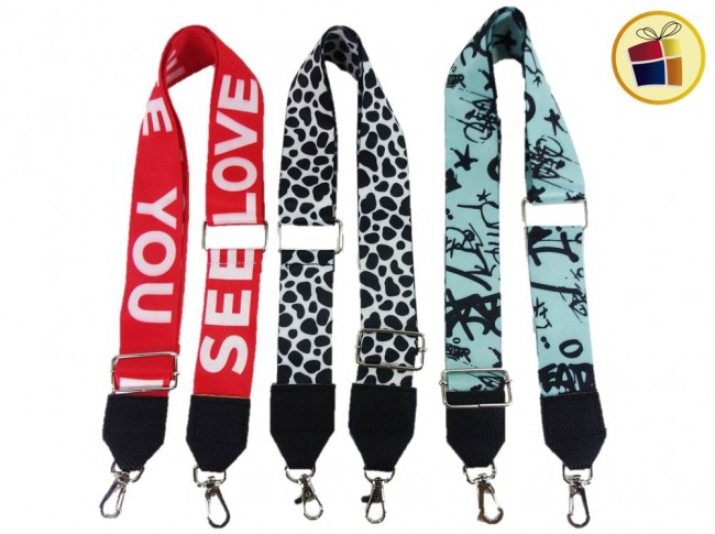 CORREA PARA CARTERA ESTAMPADA CON GANCHO (12581/HB1842)