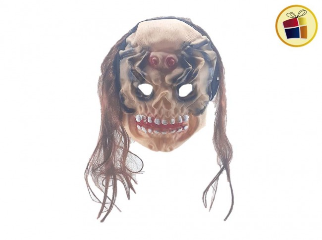 MASCARA DE GOMA CON PELO Y MANTO CH (15607) CH
