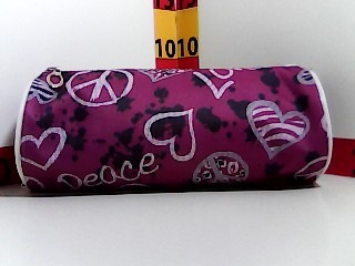 CARTUCHERA TUBO TELA ESTAMPADA (217119)