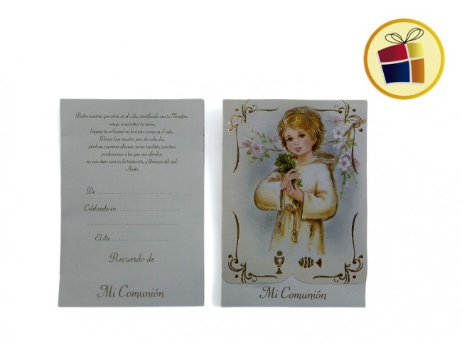 ESTAMPA COMUNION  C/GUARDA VARON (71650/5258/71476) GOLD MUNDO
