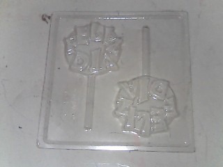 MOLDE PLACA CHUPETIN FELIZ DIA X1 (00C319/52924) TRIGGER PACK