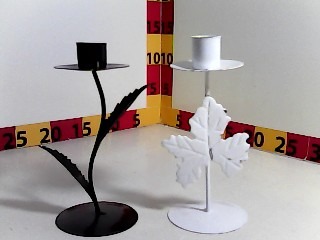 PORTA VELA METAL NEGRO/BLANCO  X1 15CM ALEX COMPANY (129352/257-17-4/617073/617066/257-17-3/1404/1405/02/263022)