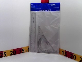SET GEOMETRIA  20CM TRANSPARENTE X4 PCS ATHAND (348-14-3/814306/831999/P144-19-1/501911) 